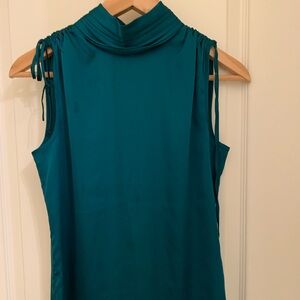WHBM Teal Sleeveless Women's Top